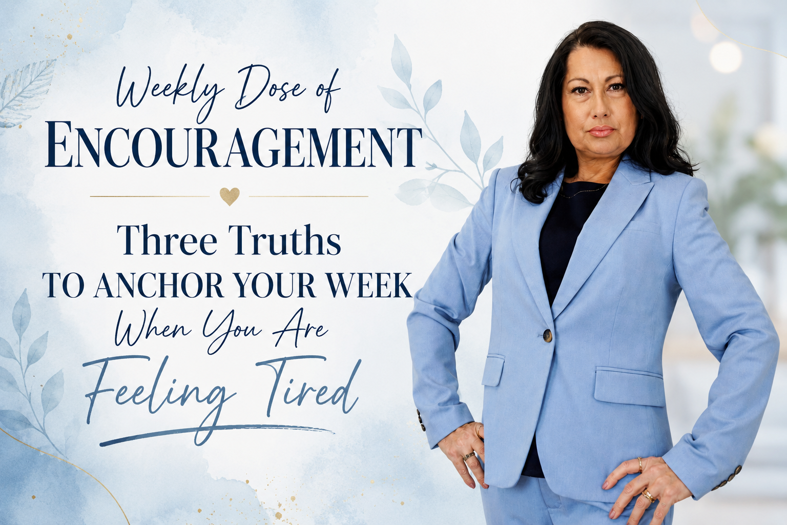 Weekly Dose of Encouragement: Three Truths to Anchor Your Week When You Are Feeling Tired